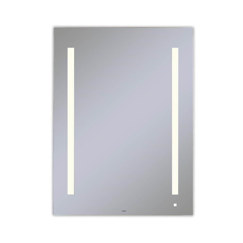 Robern AiO Lighted Mirror, 30'' x 40'' x 1-1/2'', LUM Lighting, 2700K Temperature (Warm Light), Dimmable, USB Charging Ports