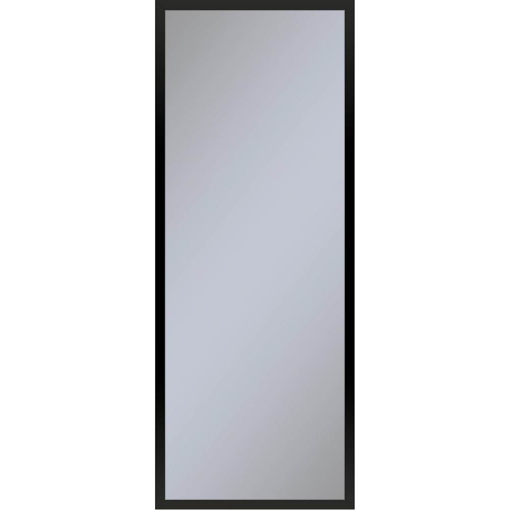 Robern Profiles Framed Cabinet, 16'' x 40'' x 4'', Matte Black, Non-Electric, Reversible Hinge