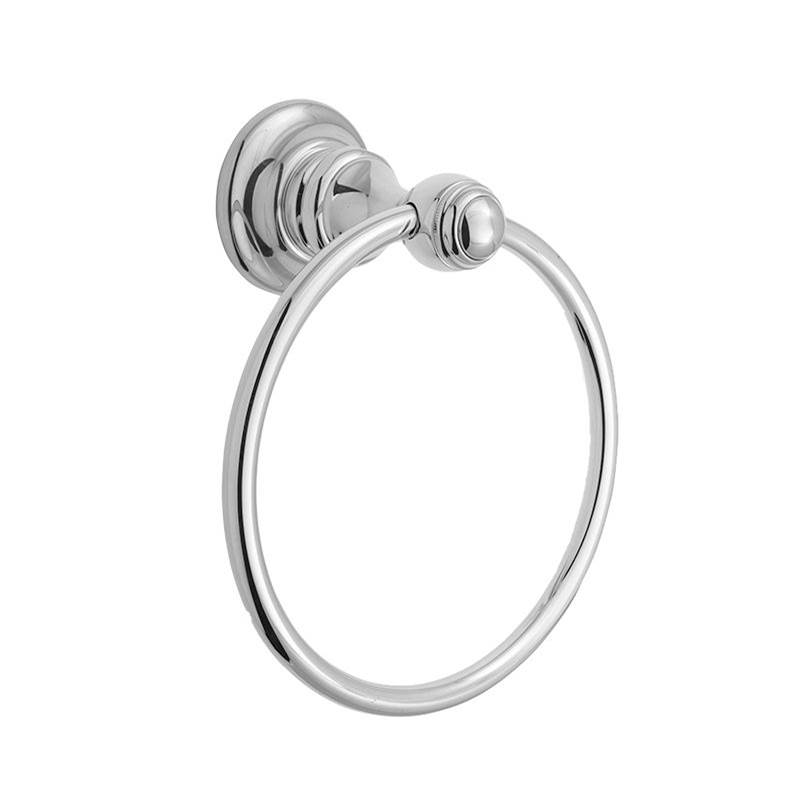 Sigma Series 61 Towel Ring w/brackets UNCOATED POLISHED BRASS .33