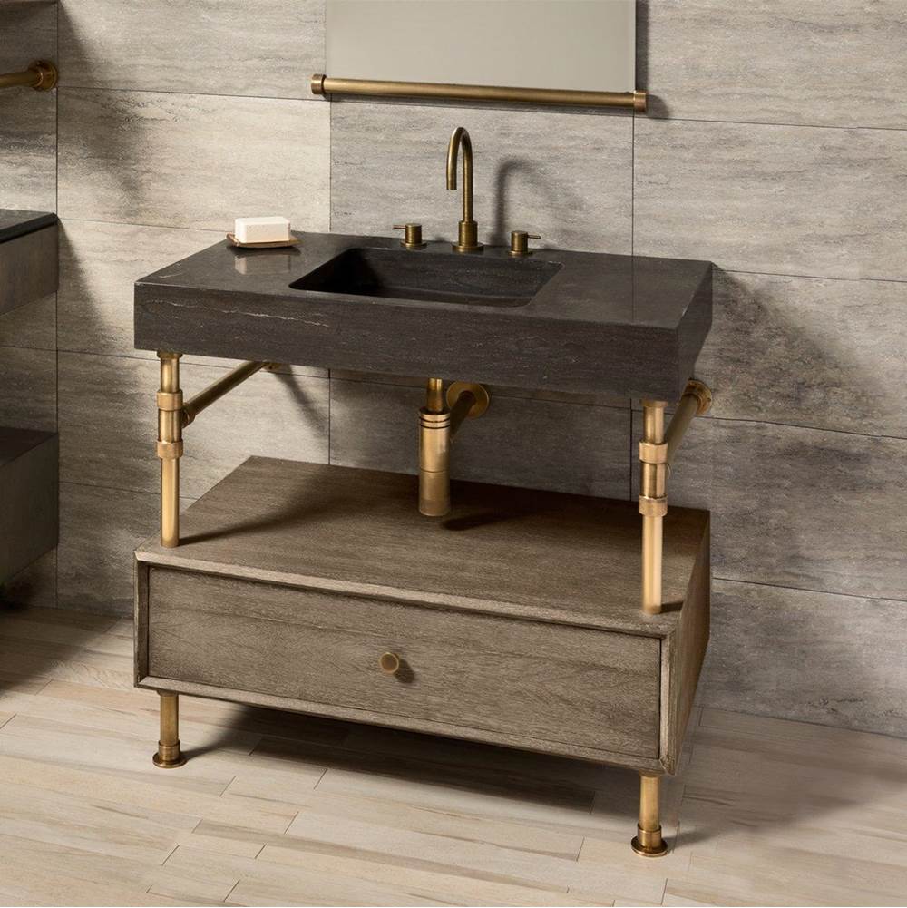Stone Forest Terra Vanity, 36'', Specify Faucet Drilling If Required
