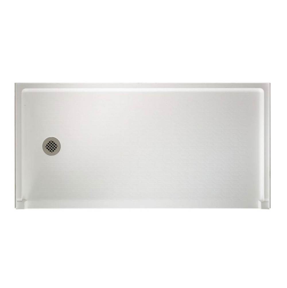 Swan SBF-3060 30 x 60 Swanstone Alcove Shower Pan with Right Hand Drain Limestone