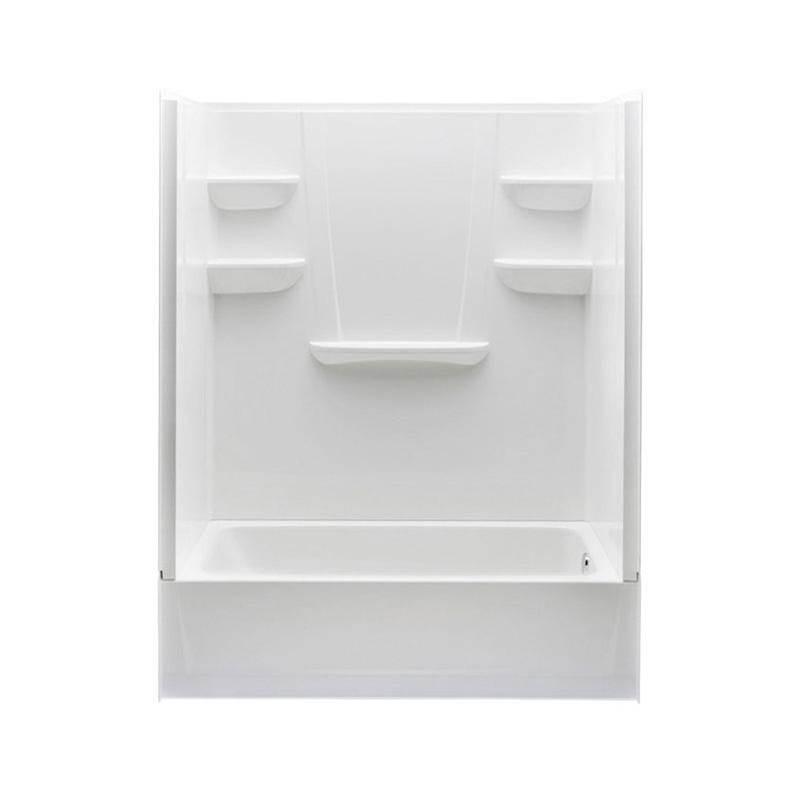 Swan VP6030CTSL/R 60 x 30 Veritek™ Pro Alcove Right Hand Drain Four Piece Tub Shower in White