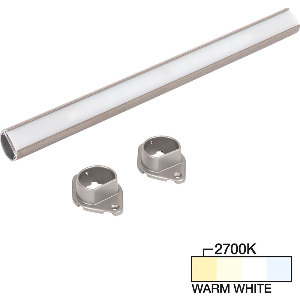 Task Lighting 66'' LED Lighted Closet Rod, Satin Nickel 2700K Warm White