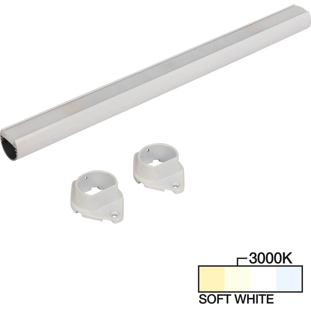 Task Lighting 24'' LED Lighted Closet Rod, White 3000K Soft White