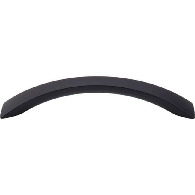 Top Knobs Crescent Flair Pull 5 1/16 Inch (c-c) Flat Black