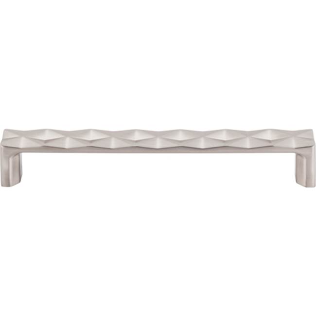 Top Knobs Quilted Pull 6 5/16 Inch (c-c) Brushed Satin Nickel