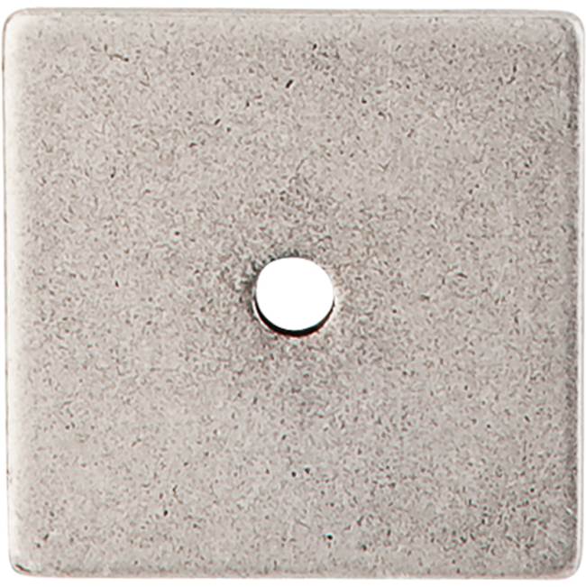Top Knobs Square Backplate 1 1/4 Inch Pewter Antique