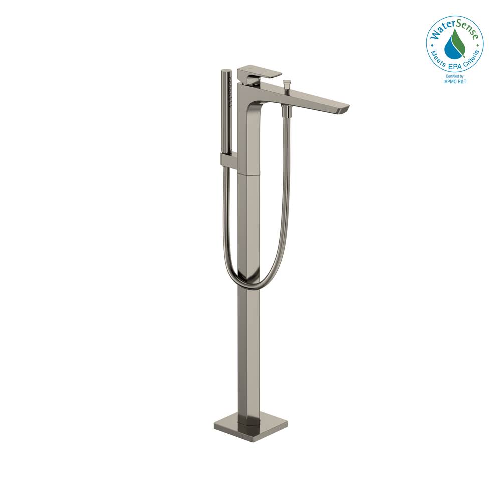 TOTO Toto® Ge Single-Handle Free Standing Tub Filler With Handshower, Polished Nickel