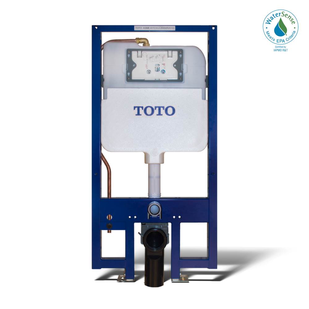 TOTO Toto® Duofit® In-Wall Dual Flush 1.28 And 0.9 Gpf Tank System, Copper Supply Line