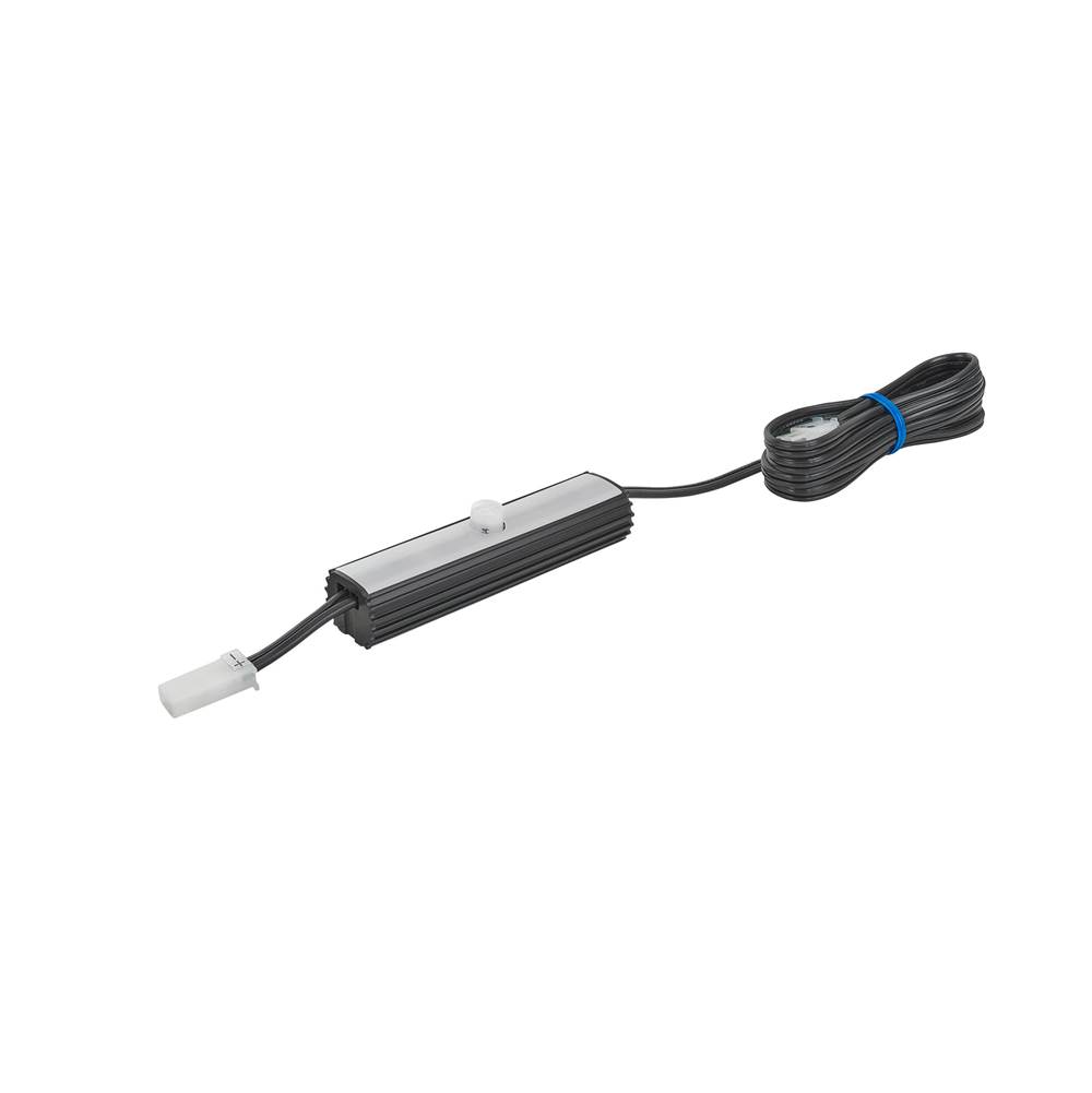 Tresco Lighting 12/24VDC Round Profile Touch Dimmer/3 Minute Motion Controller Combo, Black