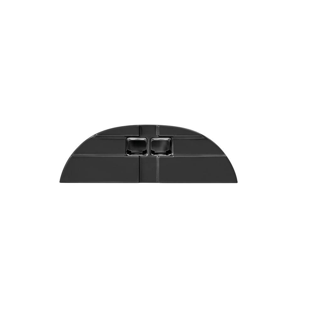 Tresco Lighting Infinex Curved End Cap Set, Black