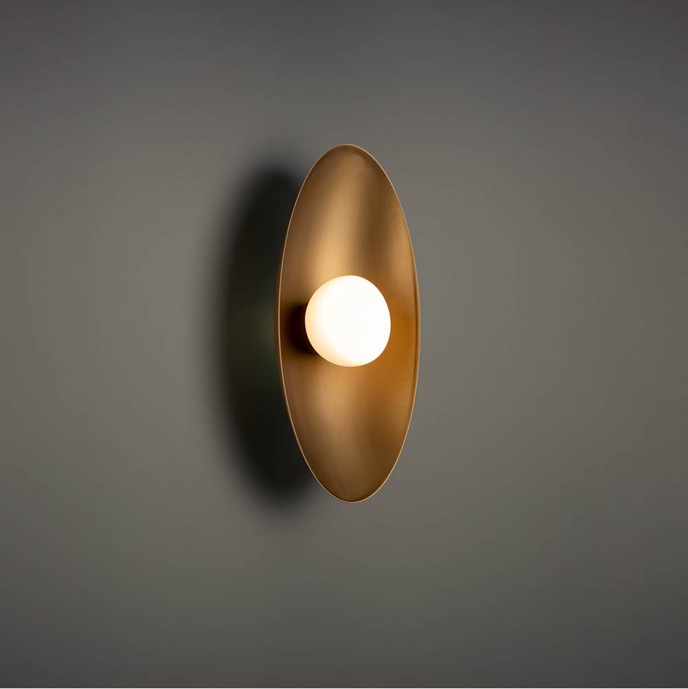 WAC Lighting Glamour 18'' LED Wall Sconce 3000K in Brushed Aged Brass