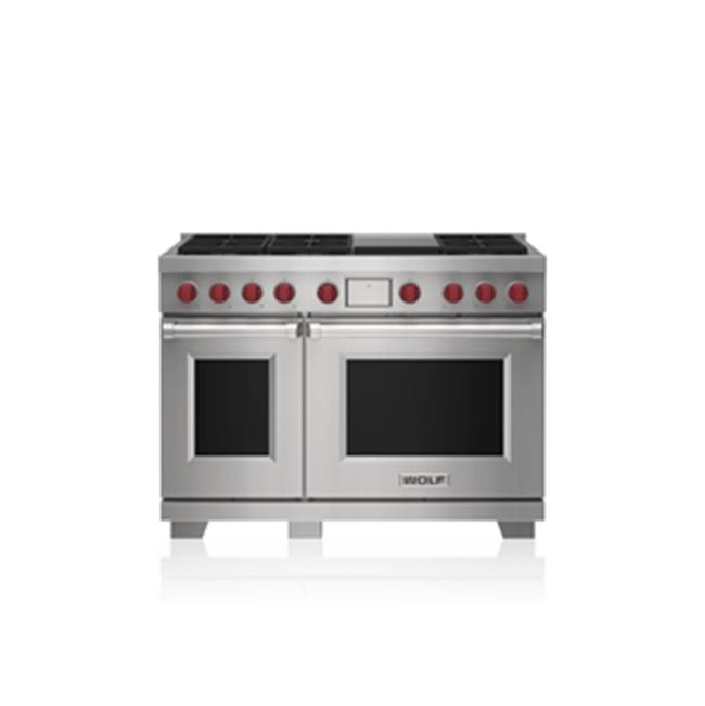Wolf 48' Dual Fuel Range - 6 Burners And Infrared Griddle - LP