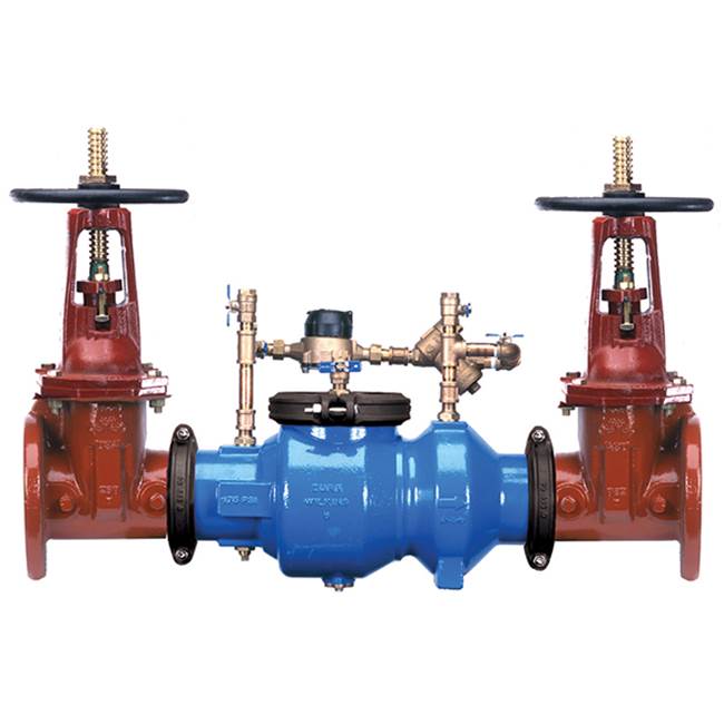 Zurn Industries Double Check Detector Assy, Grooved Body, Grooved OSY x Grooved OSY, Less Gate Valves