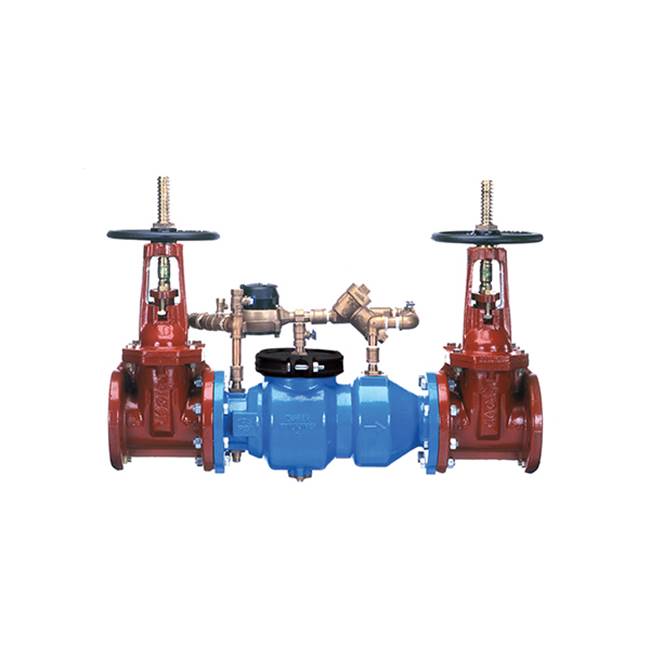 Zurn Industries 8'' 350DA Double Check Detector Backflow Preventer with grooved end OSandY gate Vlvs