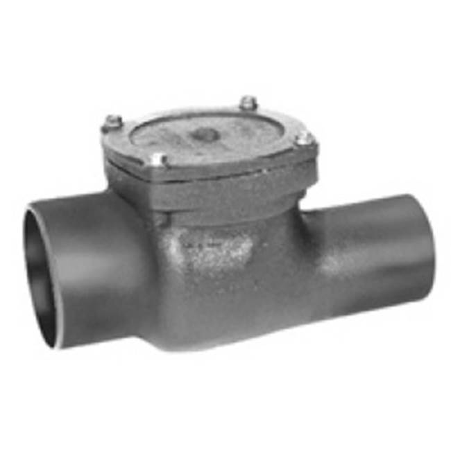 Zurn Industries Z1090 Cast Iron Flap/ Type Backwater Valve with 2'' No-Hub Inlet and Outlet