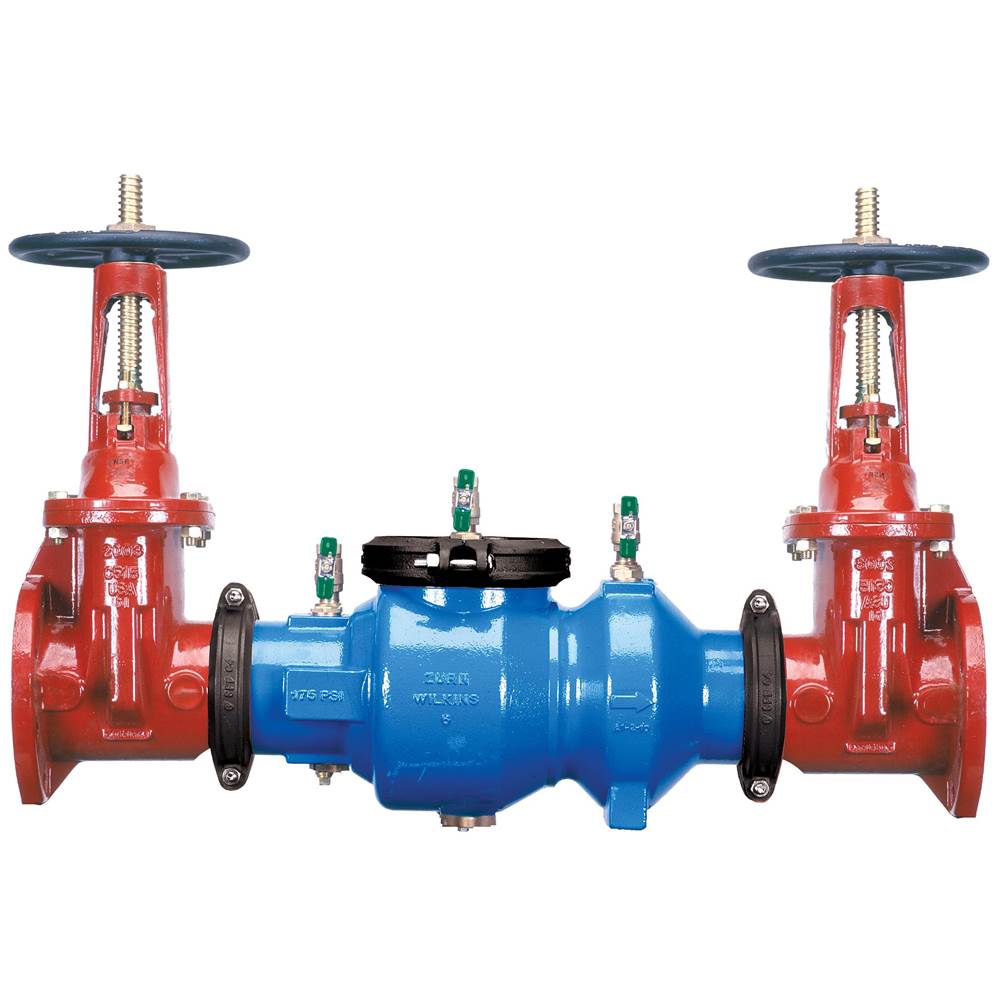 Zurn Industries 2-1/2'' 350A Double Check Backflow Preventer, with OSandY Gates, FLG x FLG